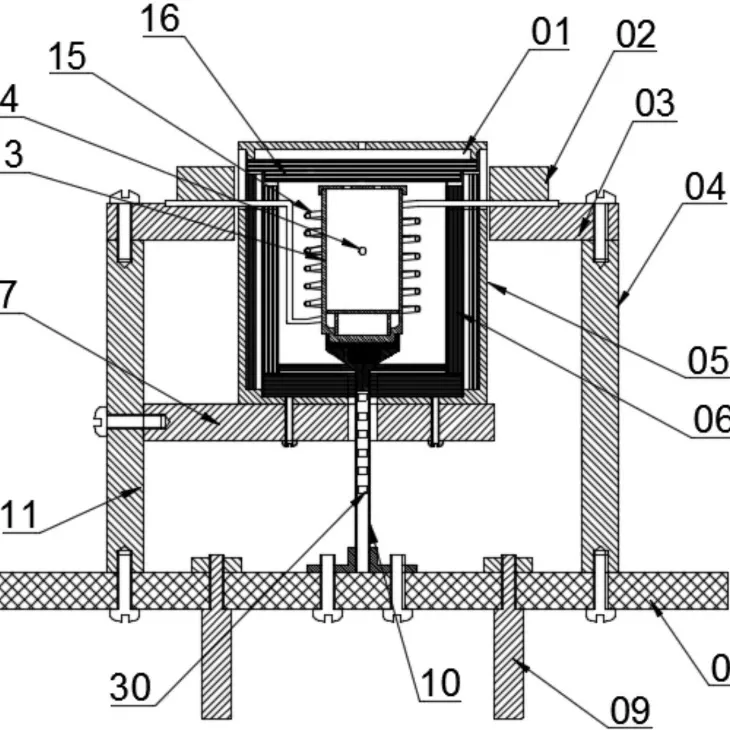 Electron bombardment type electric heating element Electron bombardment type electric heating element